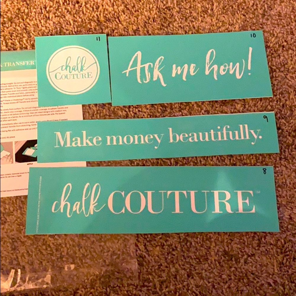 Chalk Couture Ask Me How Silkscreen B Transfer